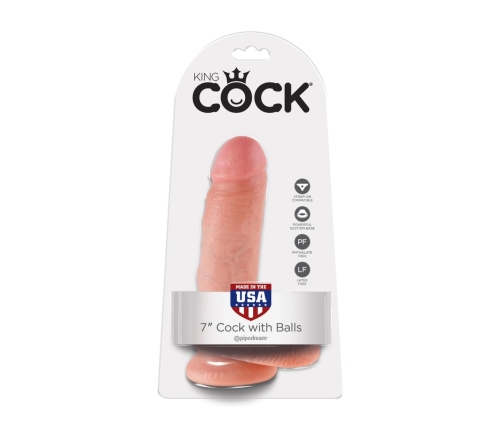 King Cock - Cock 7 Inch with Balls Flesh