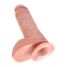 King Cock - Cock 8 Inch with Balls Flesh