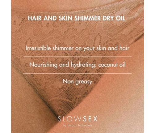 Bijoux Indiscrets - Slow Sex Hair & Skin Shimmer Dry Oil