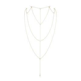 Bijoux Indiscrets Magnifique Gold Body Chain - Adjustable Back & Cleavage Jewelry Bijoux Indiscrets Magnifique Gold Body Chain - Adjustable Back & Cleavage Jewelry