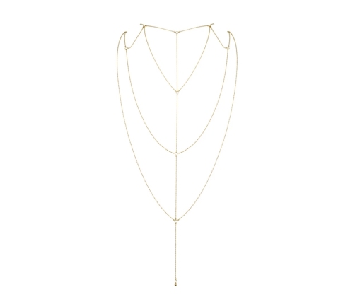 Bijoux Indiscrets Magnifique Gold Body Chain - Adjustable Back & Cleavage Jewelry