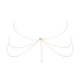 Bijoux Indiscrets Magnifique 8 Body Chain Gold - Adjustable Jewelry Accessory
