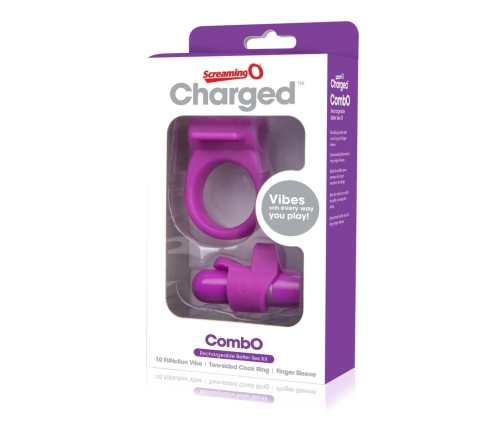 Screaming O Charged CombO Kit #1 Rechargeable Set Purple
