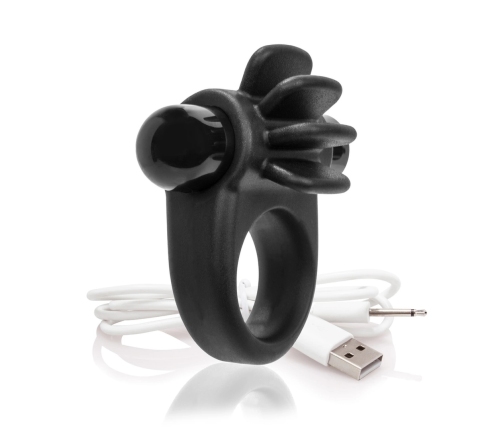 The Screaming O Charged Skooch Black - Rechargeable Silicone Ring