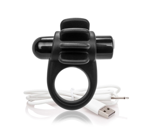 The Screaming O Charged Skooch Black - Rechargeable Silicone Ring