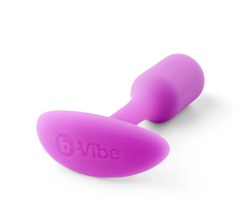 b-Vibe Snug Plug 1 Fuchsia Weighted Silicone Anal System 2x9.4cm