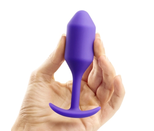 b-Vibe Snug Plug 2 Weighted Silicone Model 114g Purple 3x11.4cm