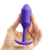 b-Vibe Snug Plug 2 Weighted Silicone Model 114g Purple 3x11.4cm