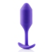 b-Vibe Snug Plug 2 Weighted Silicone Model 114g Purple 3x11.4cm
