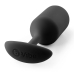 b-Vibe Snug Plug 3 Black Weighted Silicone Anal Model 180g 3.6x12.7cm