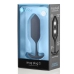 b-Vibe Snug Plug 3 Black Weighted Silicone Anal Model 180g 3.6x12.7cm