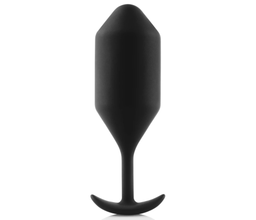 b-Vibe Snug Plug 5 Black Weighted Silicone Intimate Plug 350g 16cm