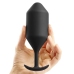 b-Vibe Snug Plug 5 Black Weighted Silicone Intimate Plug 350g 16cm