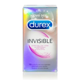 Durex Invisible Extra Lubricated 10 szt. ultracienkie lateksowe