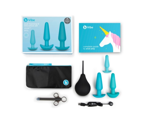 B-Vibe - Anal Training & Education Set Blue