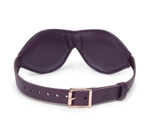 Fifty Shades Freed Cherished Collection Luxury Leather Blindfold Purple
