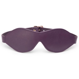 Fifty Shades Freed Cherished Collection Luxury Leather Blindfold Purple