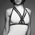 Bijoux Indiscrets - Maze Halter Bra Harness Black