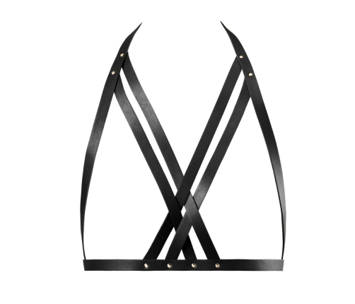 Bijoux Indiscrets - Maze Halter Bra Harness Black