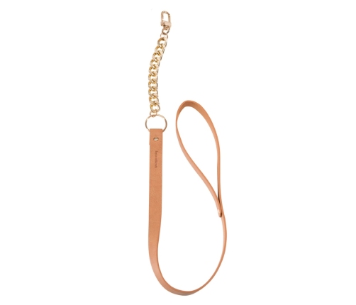 Bijoux Indiscrets Maze Leash Brown - Adjustable Vegan Leather Accessory