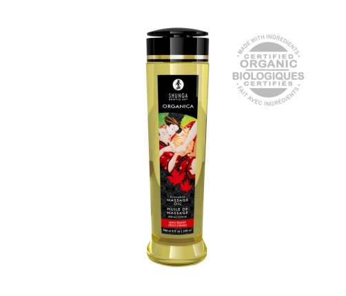 Shunga Organica Maple Delight Massage Oil 240ml - Natural Formula