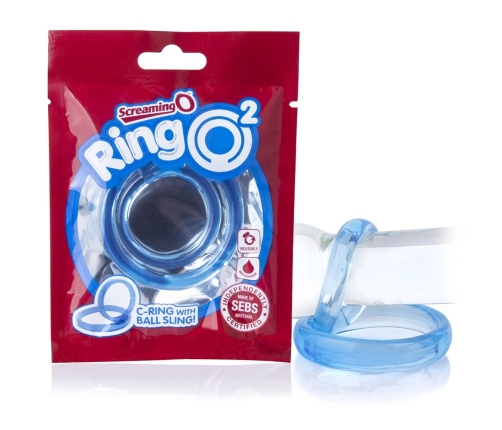 The Screaming O RingO 2 Blue - Dual Support Intimate Ring SEBS
