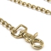Coco de Mer Brown Leather Lead with Antique Brass Chain 43in