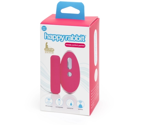 Happy Rabbit Plus Size Remote-Controlled Wearable Vibe Set Black