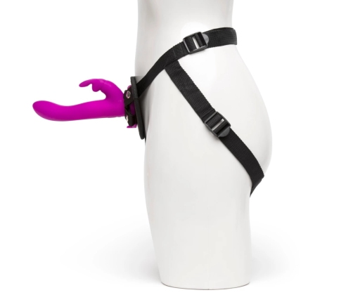 Happy Rabbit - Vibrating Strap-On Harness Set Purple