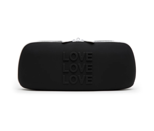 Happy Rabbit - LOVE Storage Zip Bag Medium Black