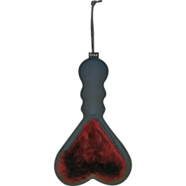 S&M Enchanted Heart Paddle Dual-Sided Vegan Burgundy 26cm