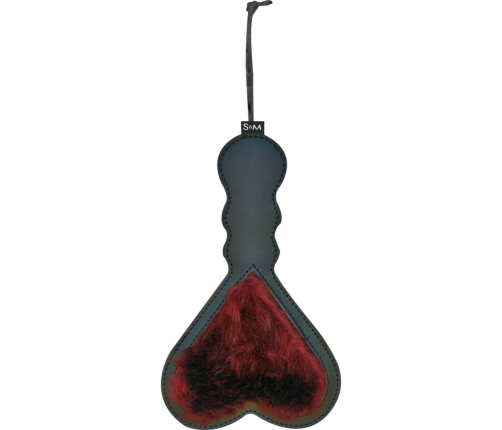 S&M Enchanted Heart Paddle Dual-Sided Vegan Burgundy 26cm