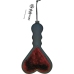 S&M Enchanted Heart Paddle Dual-Sided Vegan Burgundy 26cm