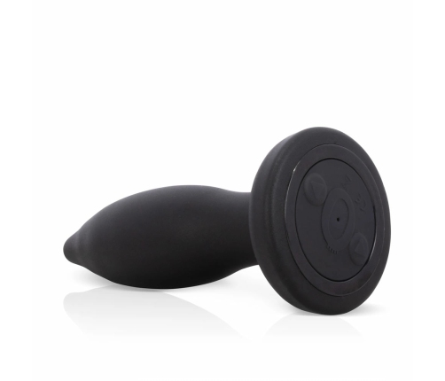 Screaming O Charged Remote Plug Black - Rechargeable Silicone, 4"