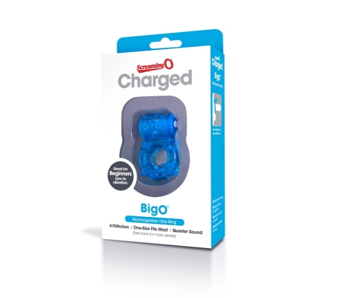 The Screaming O Charged Big O Blue Rechargeable Intimate Ring