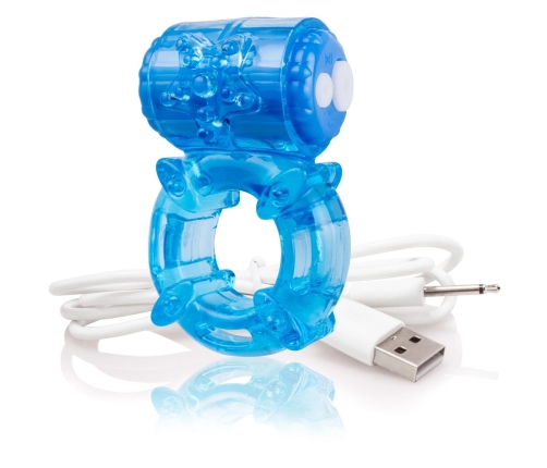 The Screaming O Charged Big O Blue Rechargeable Intimate Ring