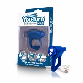 The Screaming O Charged You-Turn Plus Blueberry Rechargeable Ring The Screaming O Charged You-Turn Plus Blueberry Rechargeable Ring