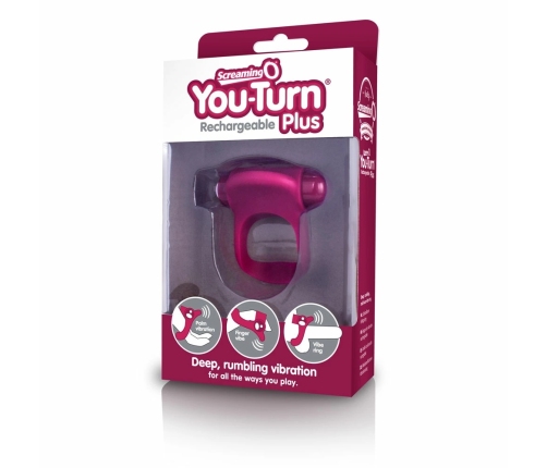 The Screaming O Charged You-Turn Plus Rechargeable Ring Merlot