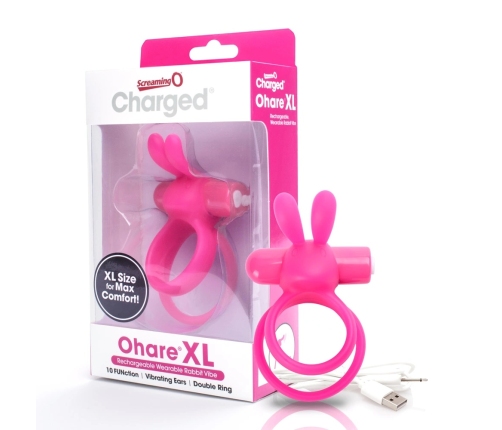 Screaming O Charged Ohare XL Pink - Rechargeable Double Ring System