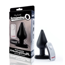 The Screaming O Charged Plug XL Black - Remote-Controlled Intimate System
