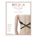 Bye Bra Flexible 3-Hook Low Back Bra Straps Black & White Set