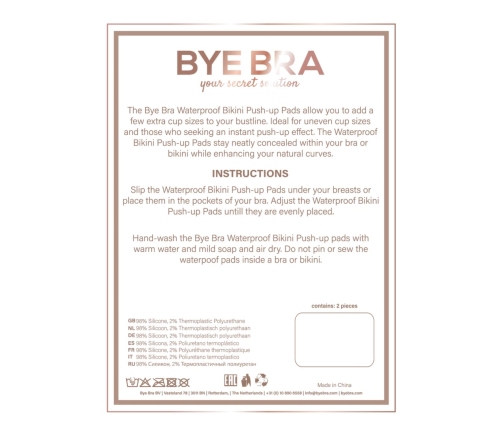Bye Bra - Waterproof Pads Clear