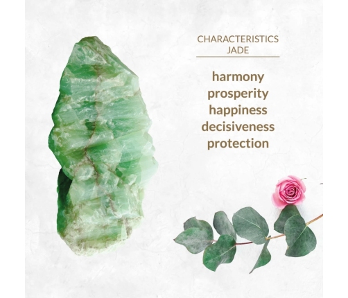 La Gemmes Jade Lay-On Vibrating Massager - Green, 15 cm, Gemstone & Metal