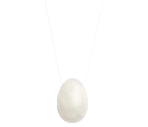 La Gemmes Yoni Egg Clear Quartz L - Natural Crystal Wellness Trainer 5cm