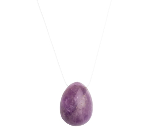 La Gemmes Amethyst Yoni Egg L - Natural Gemstone Wellness Trainer 5x3.5cm