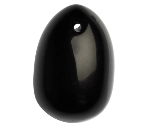 La Gemmes Black Obsidian Egg L - Natural Stone Pelvic Floor Trainer 5x3.5cm