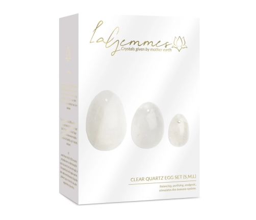 La Gemmes - Yoni Egg Set Clear Quartz