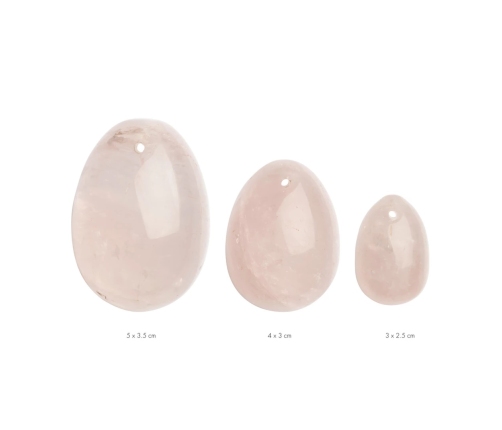 La Gemmes - Yoni Egg Set Rose Quartz