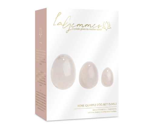 La Gemmes - Yoni Egg Set Rose Quartz