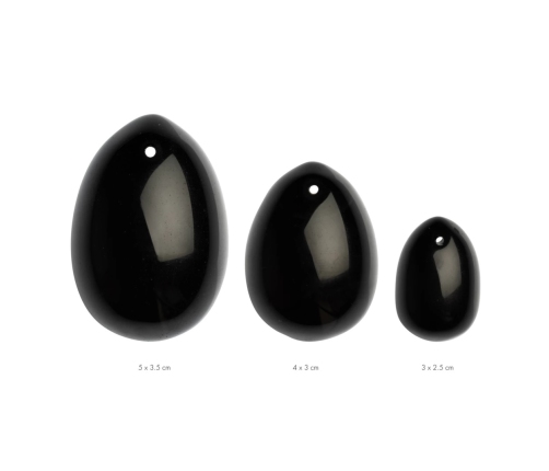 La Gemmes - Yoni Egg Set Black Obsidian